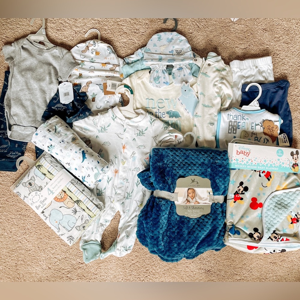 Baby Boy Bundle - NB, 0-3, 3 month items most never worn!